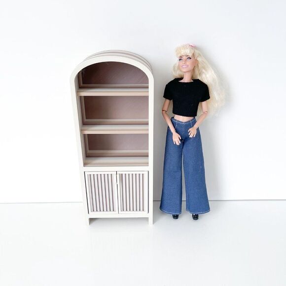 Armoire for Dolls 1:6 Scale Multi Stripe Furniture 12” Barbie Integrity Blythe - Picture 6 of 6